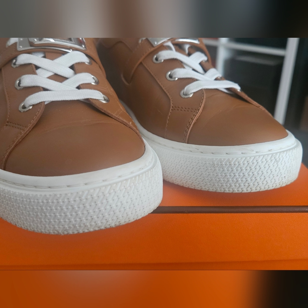 Hermes Epsom Day Sneakers Size 40/10 - Picture 8 of 10
